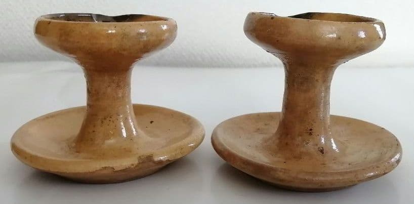 灯明皿　1対