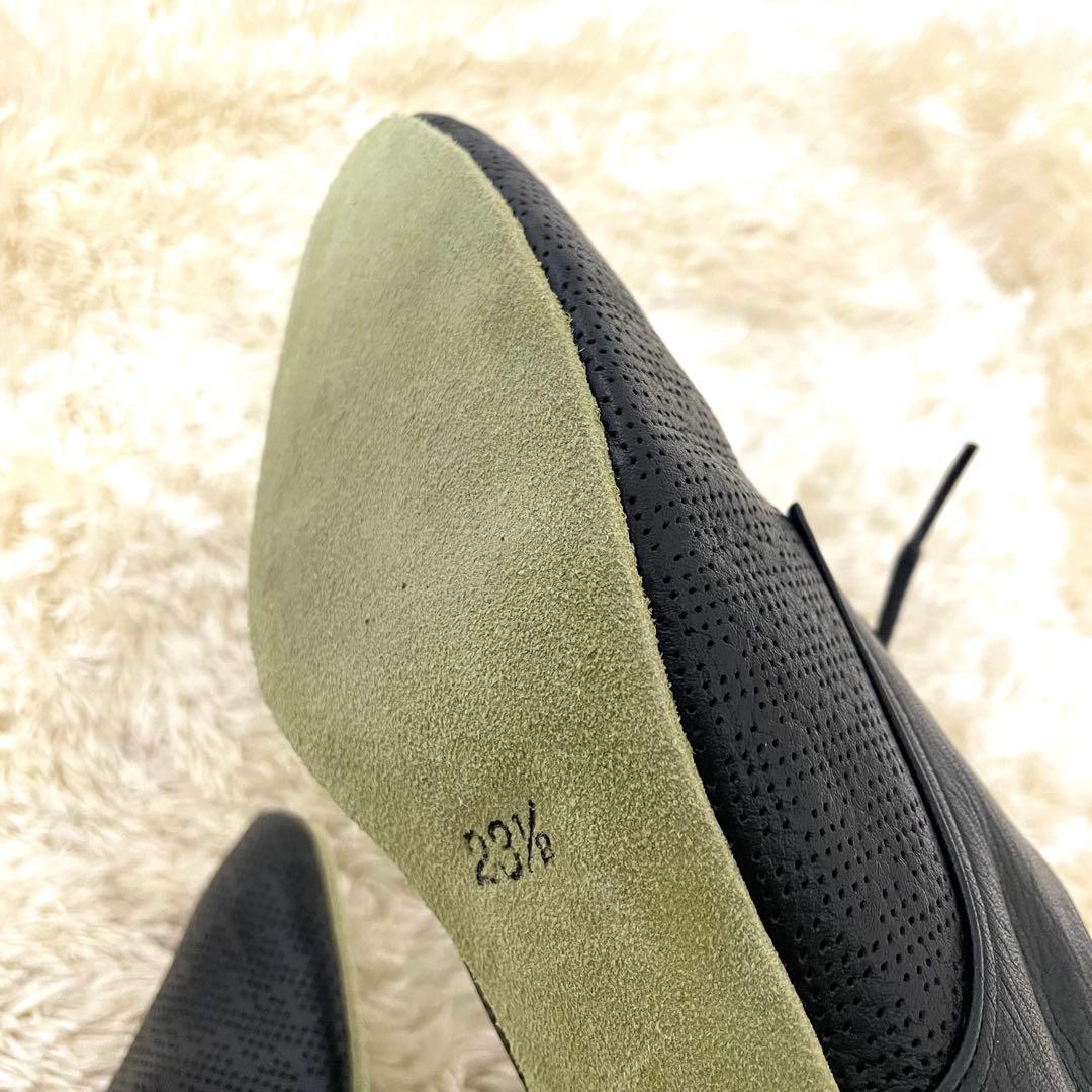 パッション　ティーチャーズシューズ　レザー 23.5cm 黒　社交ダンスシューズ