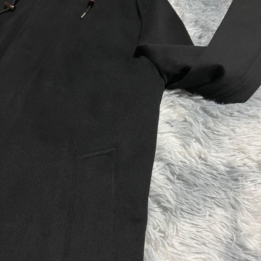 美品　エディフィス　ロロピアーナ　ステンカラーコート　中綿ライナー　フード　44