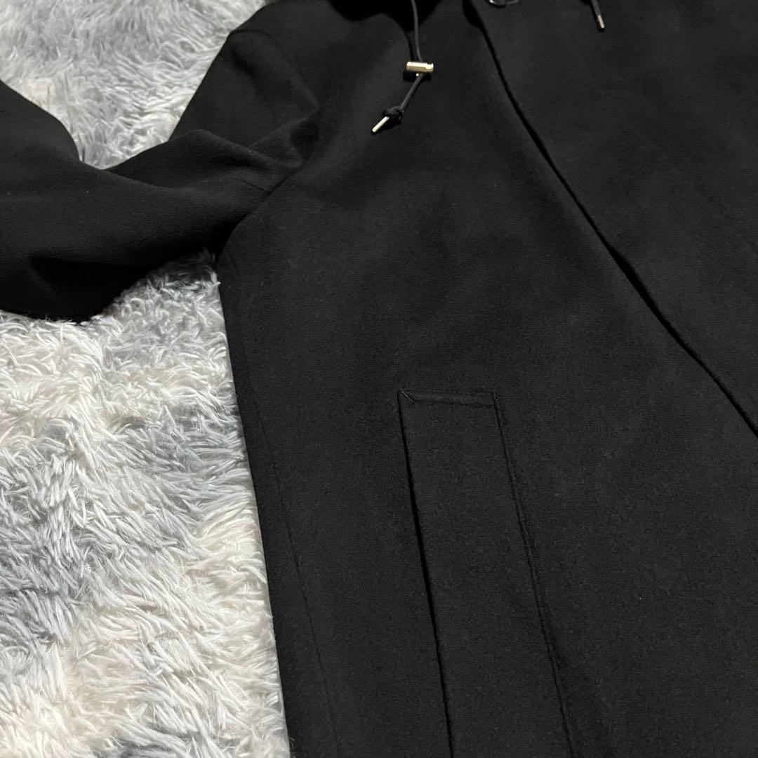 美品　エディフィス　ロロピアーナ　ステンカラーコート　中綿ライナー　フード　44