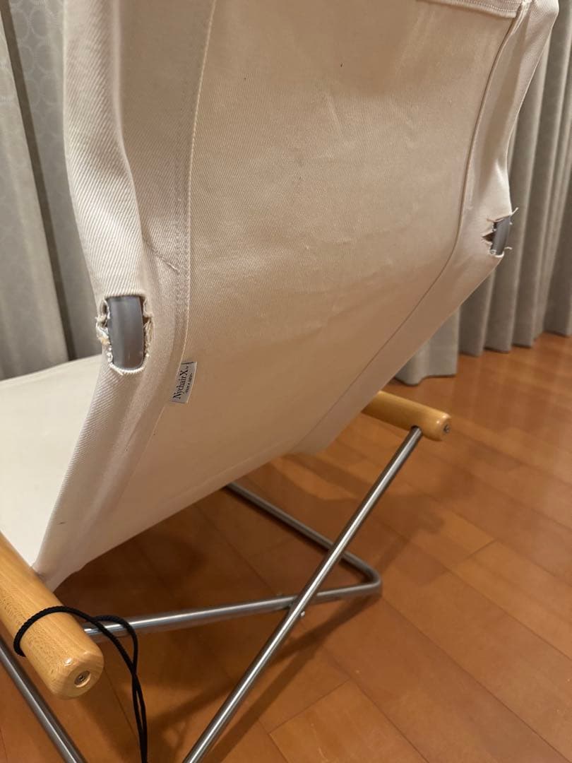ニーチェアX Nychair X ナチュラル／ホワイト 正規品 折りたたみチェア