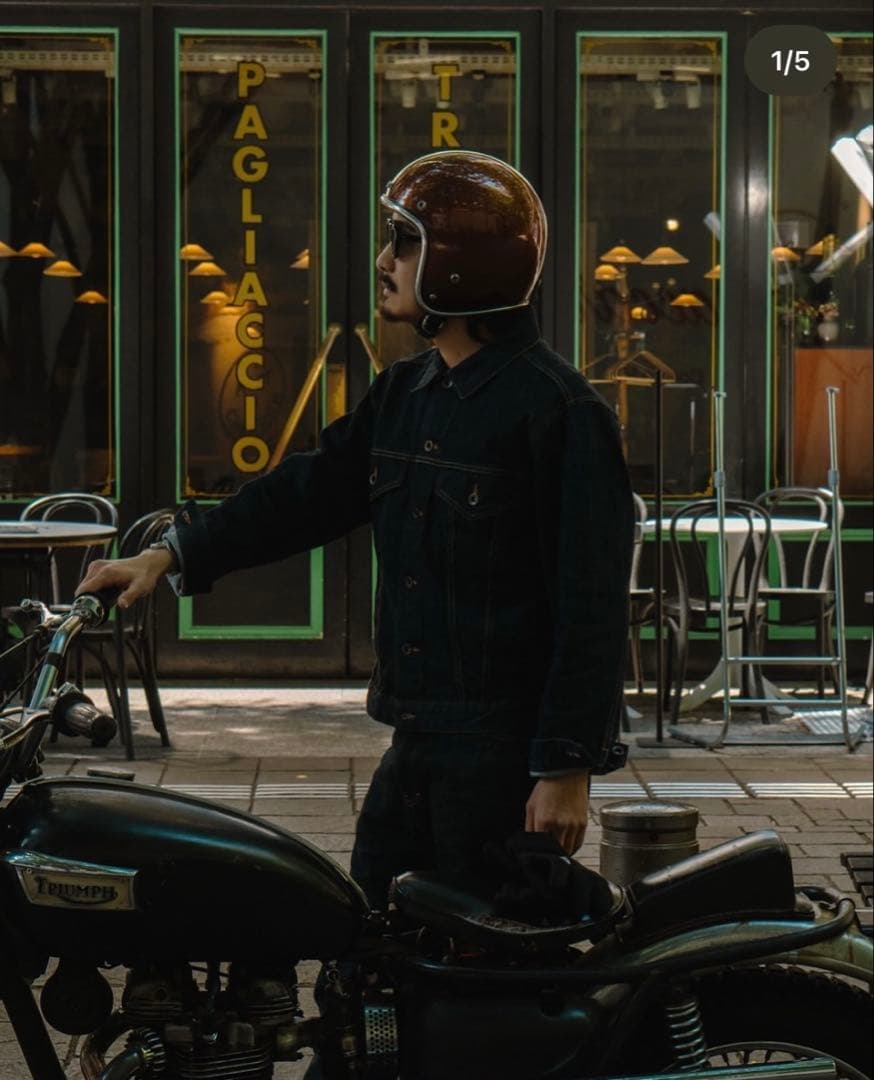 AT-DIRTY × NOBUDZ GLITTER 3/4 HELMET即完売品