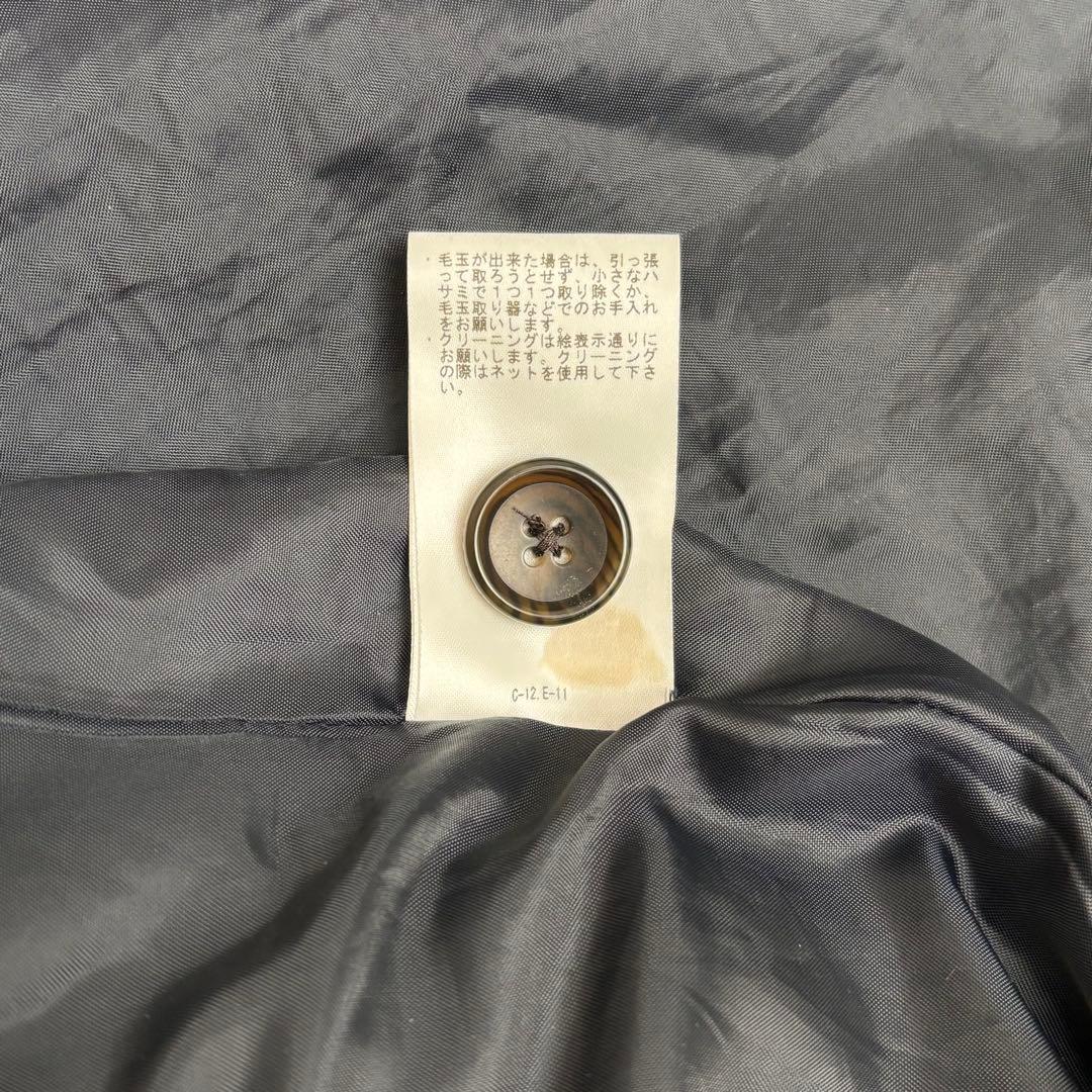 BEAMSBOY ビームスボーイ モッサーロングダッフルコート ネイビー