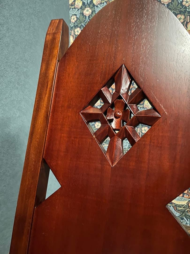 木製 椅子 ② アンティークチェア インテリア クラシック 木彫