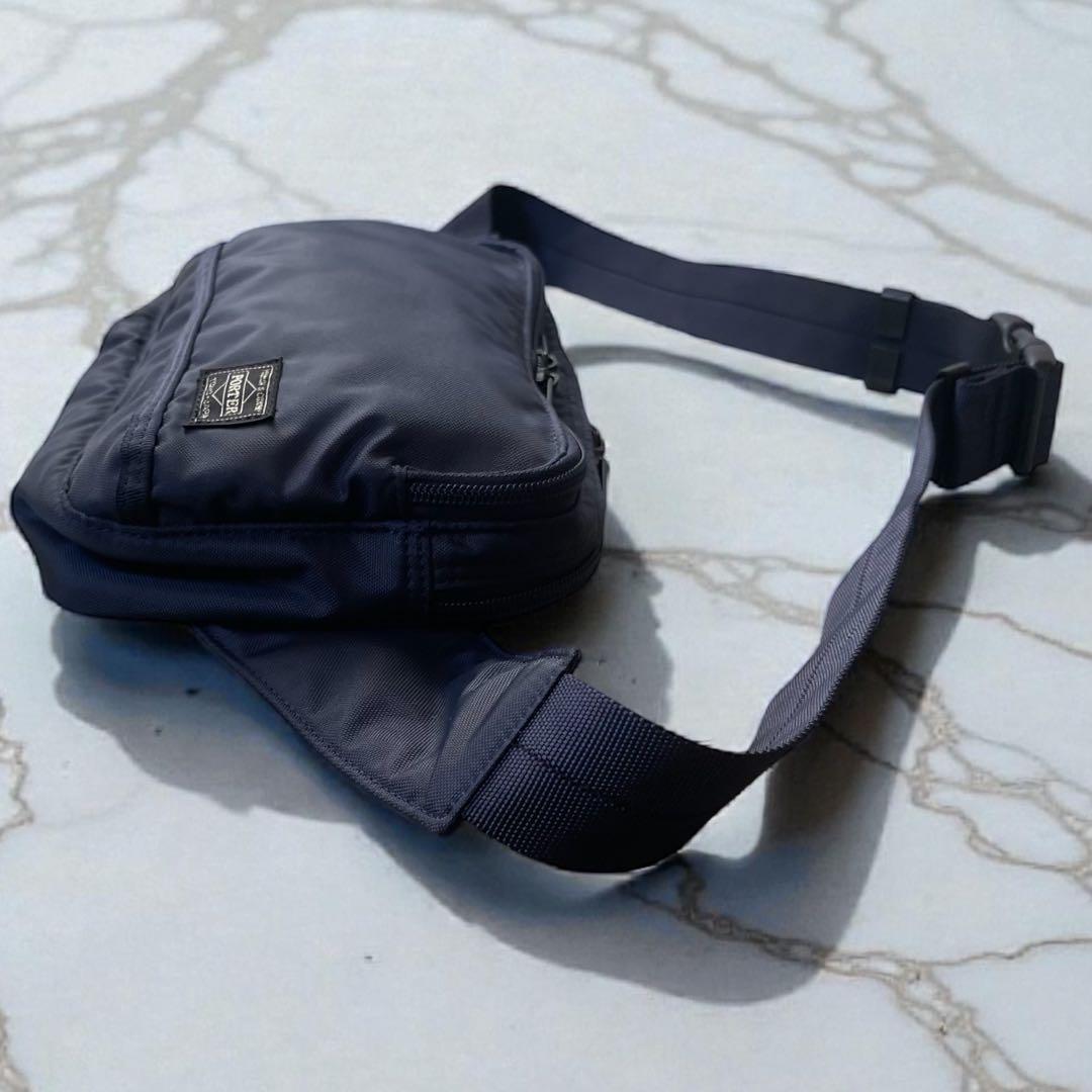 廃盤 PORTER / FLASH WAIST BAG NAVY 極美品