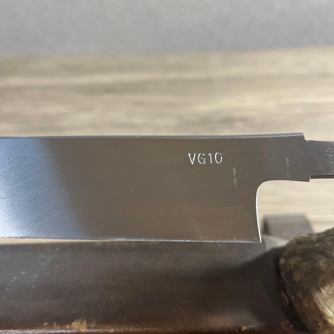 VG10 V金十号　先丸蛸引包丁　尺一　黒たん柄