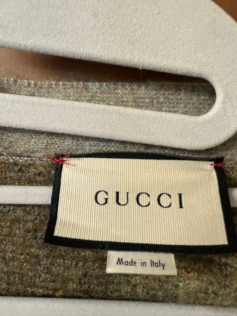 dassさん専用　GUCCI 【アーガイル•モヘアカーディガン】Sサイズ