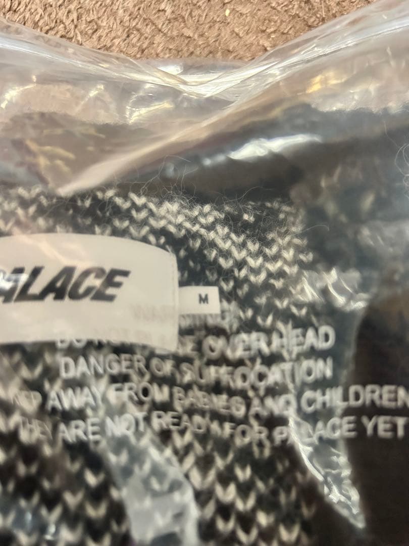 PALACE HEART KNIT BLACK M カーディガン　パレス