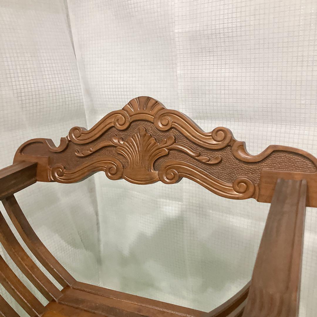 美品 イタリア製 サヴォナローラ チェア ライオンチェア 折り畳み椅子