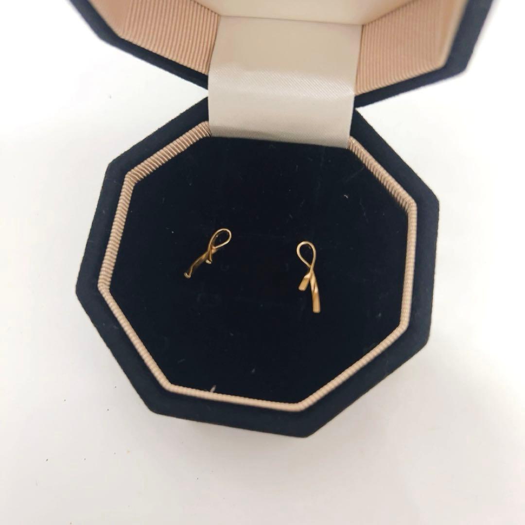 K18 イエローゴールド ピアス ミルフローラ