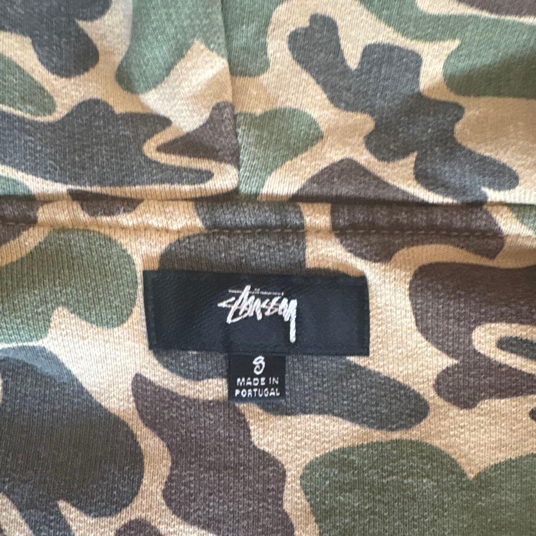 Stussy camo zip up hoodie sサイズ