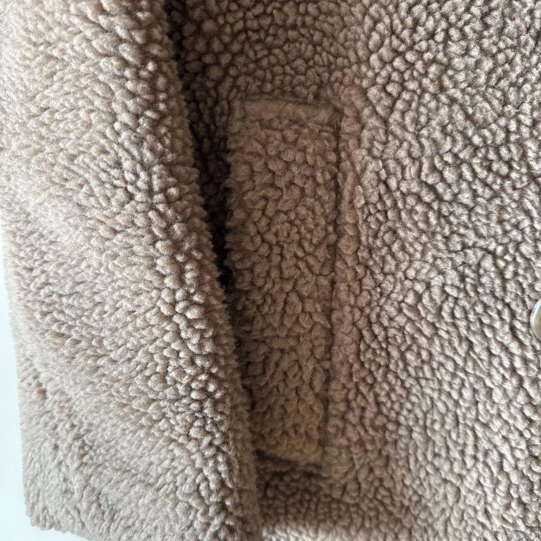 本日終了　最終値下げ　Arpege story ボアダブルブレストコート