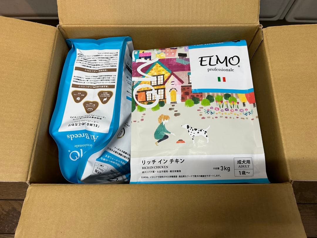ELMO ドライドッグフード 3kg×３袋