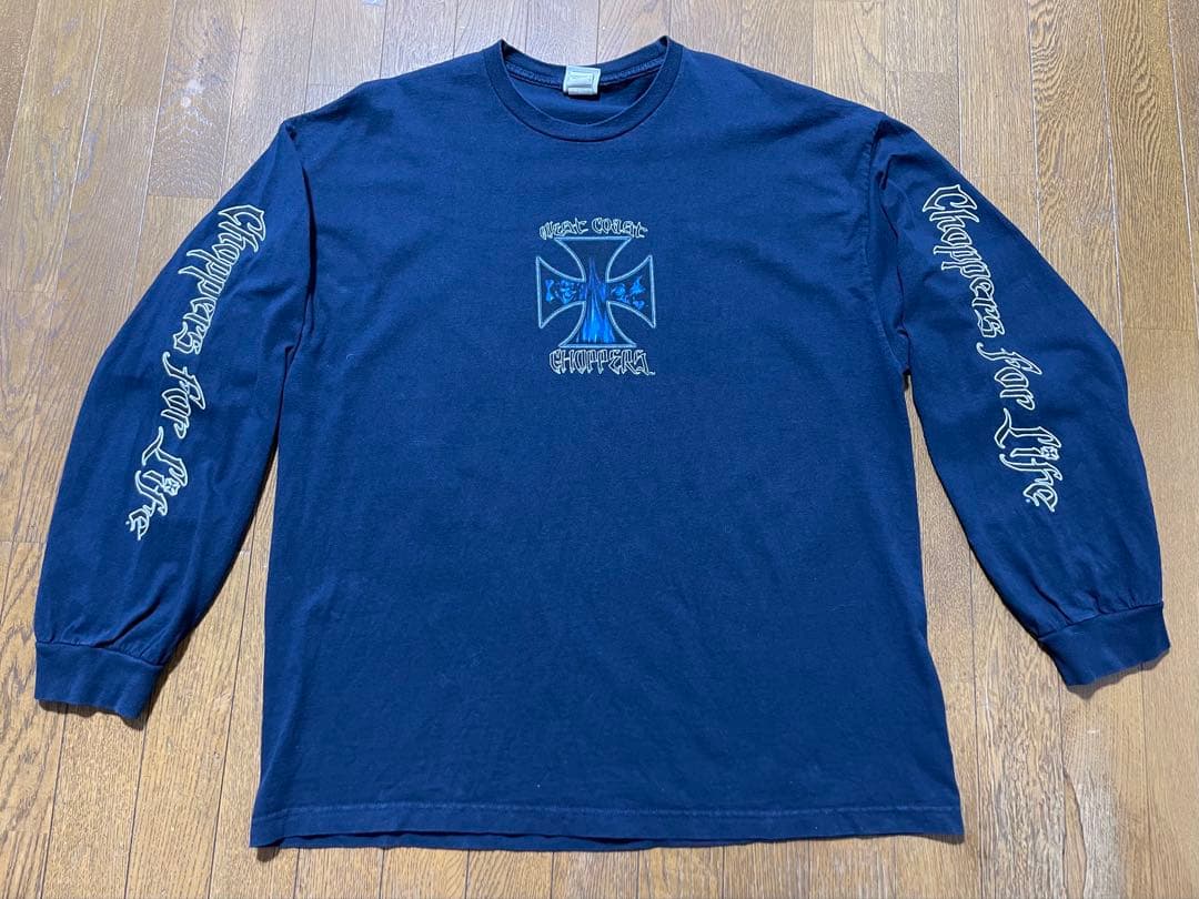 West Coast Choppers LS Navy Tシャツ