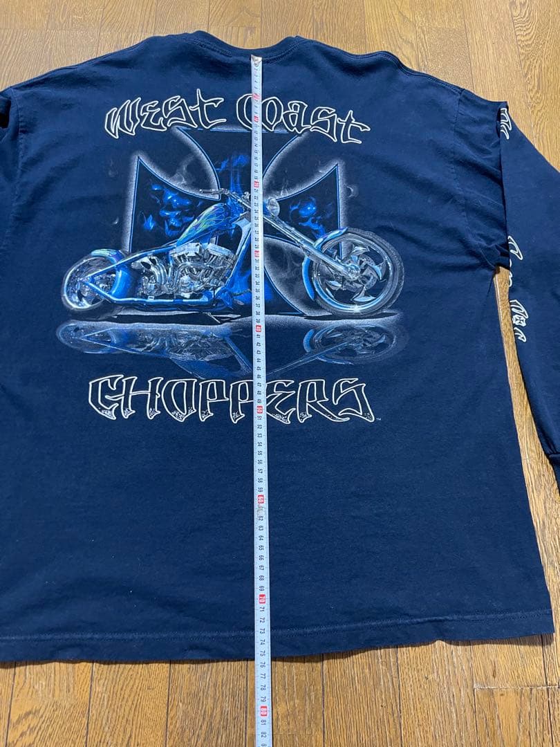 West Coast Choppers LS Navy Tシャツ