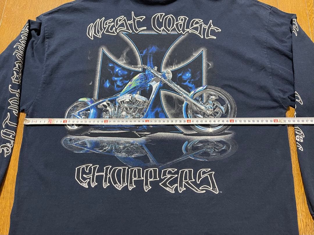 West Coast Choppers LS Navy Tシャツ