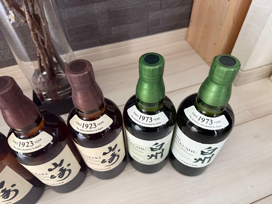 山崎 白州 700ml シングルモルト ウイスキー 6本セット