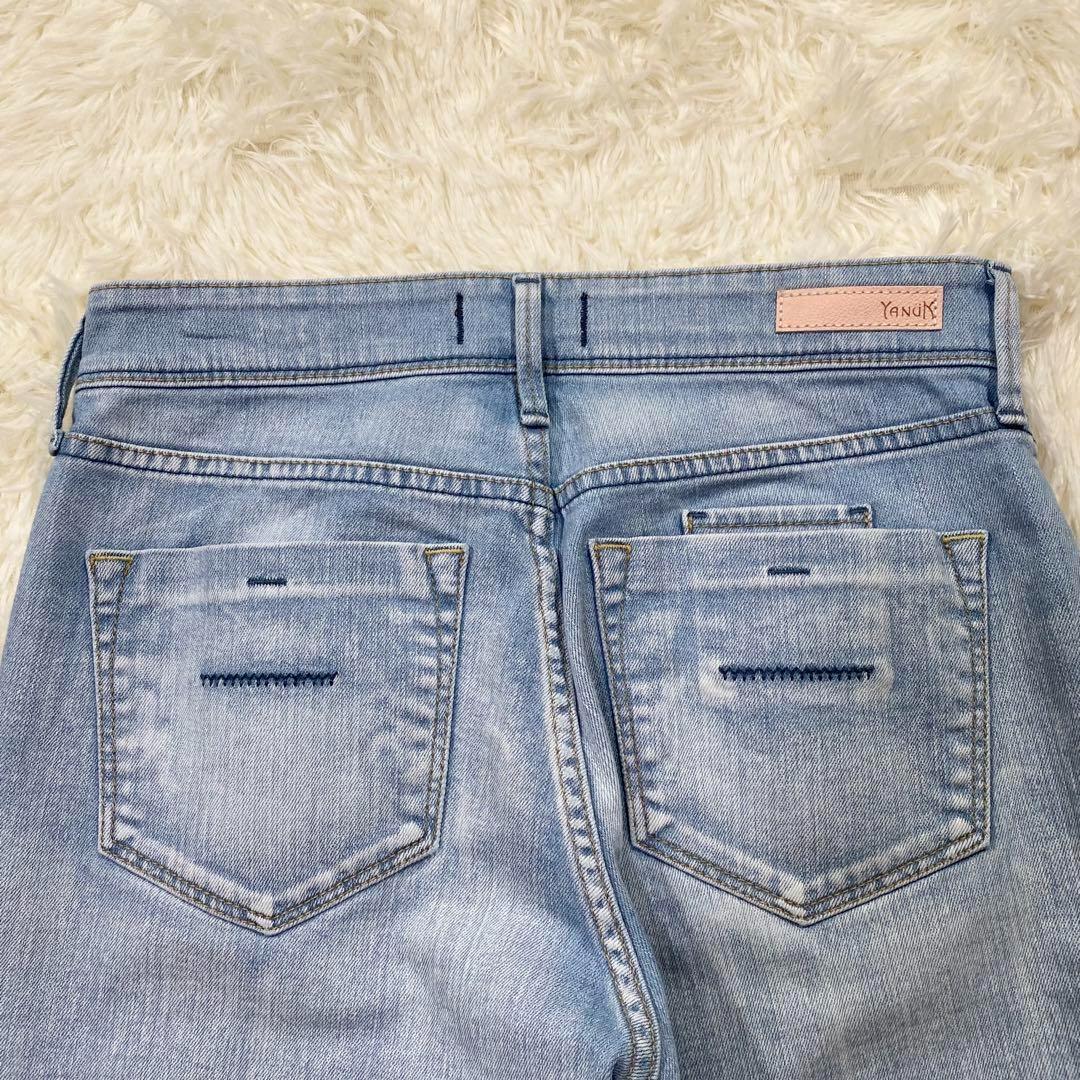 1234【ほぼ新品】YANUK ヤヌーク 57131063 デニム パンツ 25