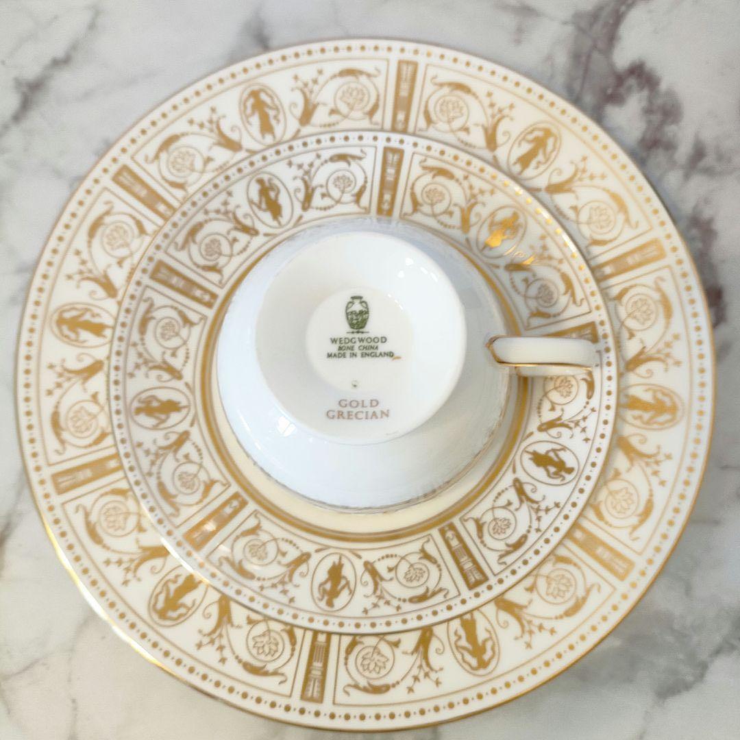 ゴールド グレシアン ウェッジウッド 紅茶 Cup カップ＆ソーサー 廃盤 リー