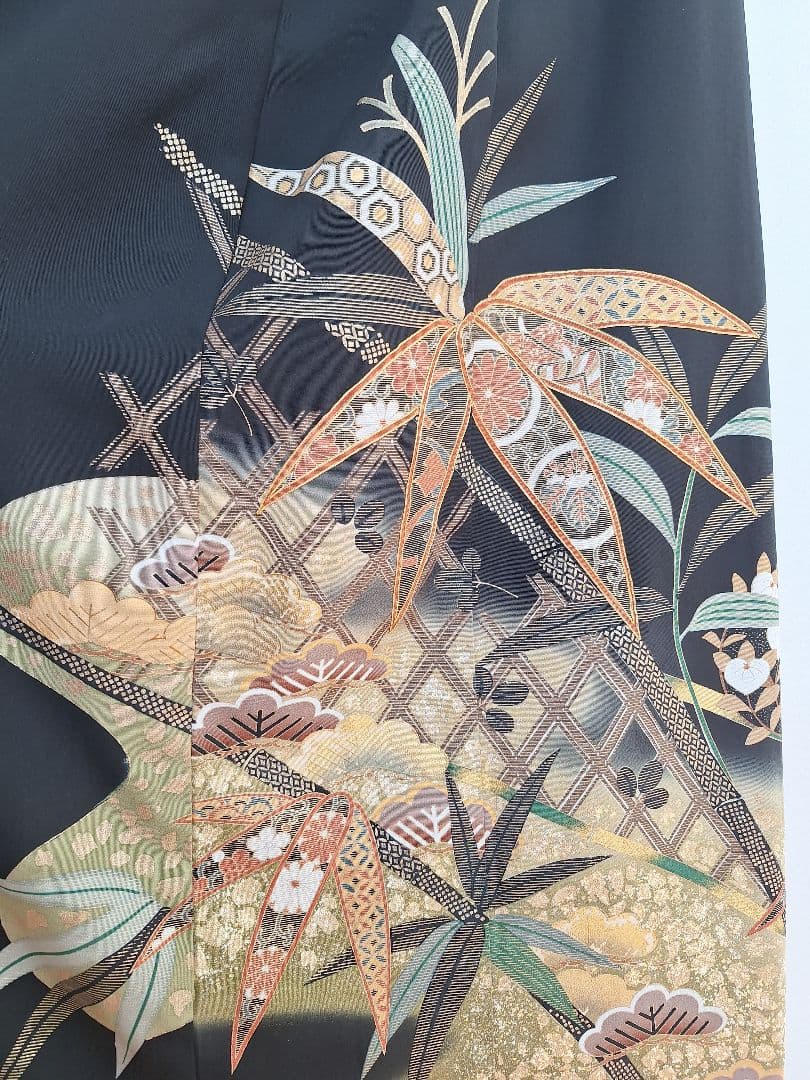 着物リメイクワンピース3674