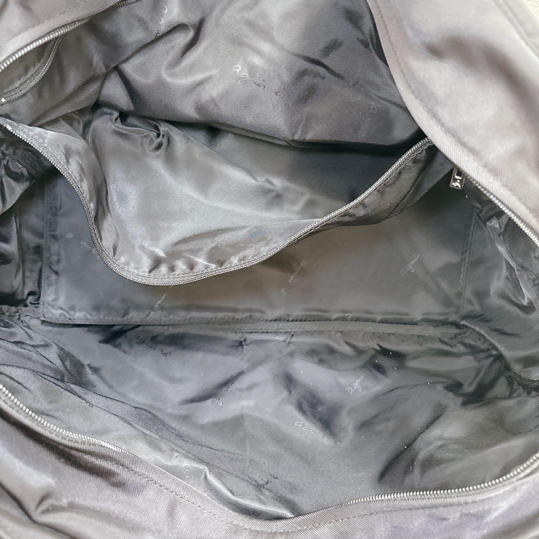 again.b VOYAGE ブラック ボストンバッグ