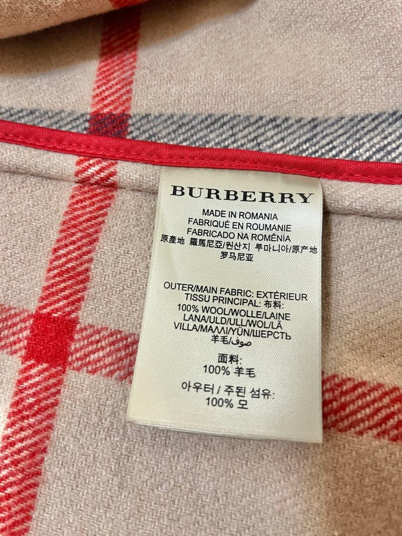 【美品】BURBERRY BRIT バーバリーブリット ダッフルコート 赤
