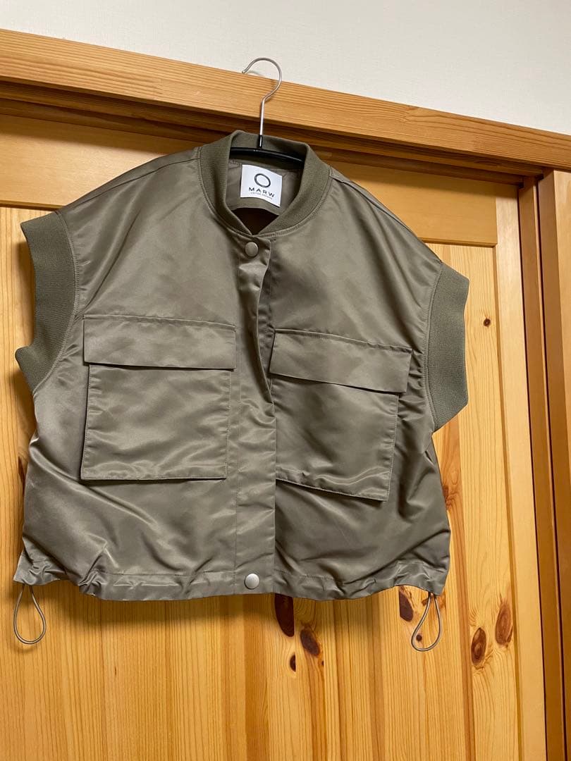 MARW UNITED ARROWS MA-1 ベスト オリーブ