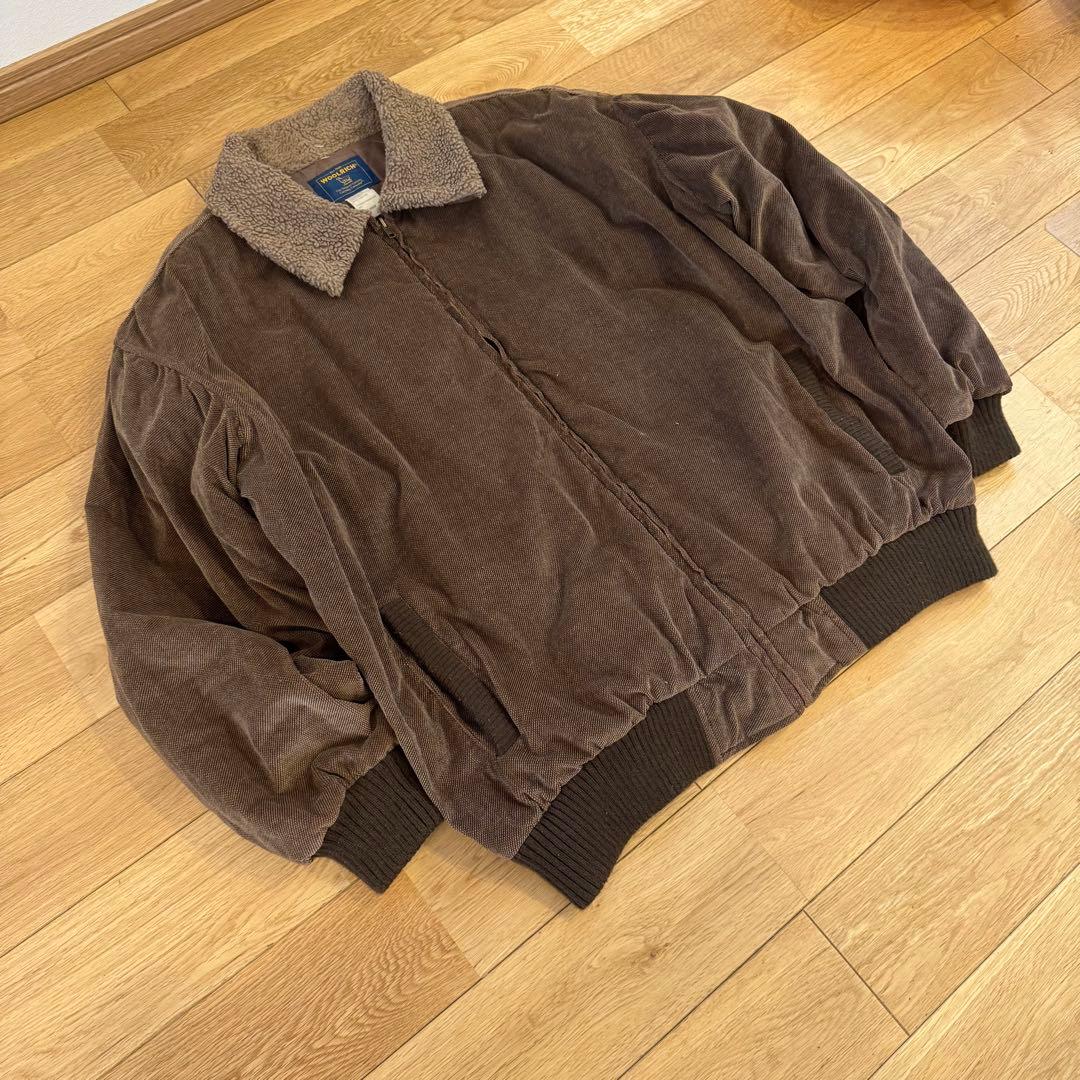 【WOOLRICH】襟ボア コーデュロイ ボンバージャケット XL