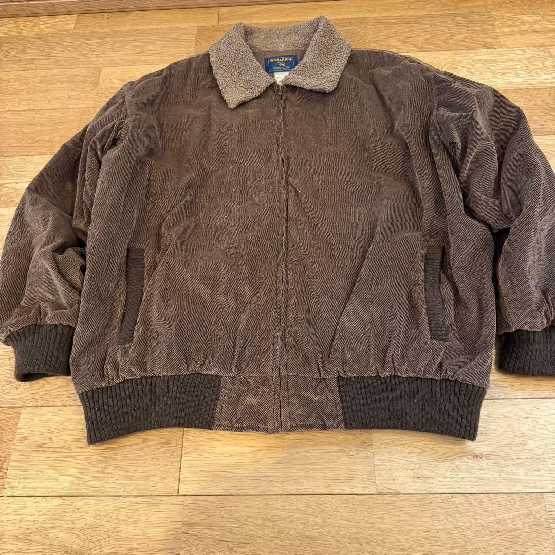 【WOOLRICH】襟ボア コーデュロイ ボンバージャケット XL