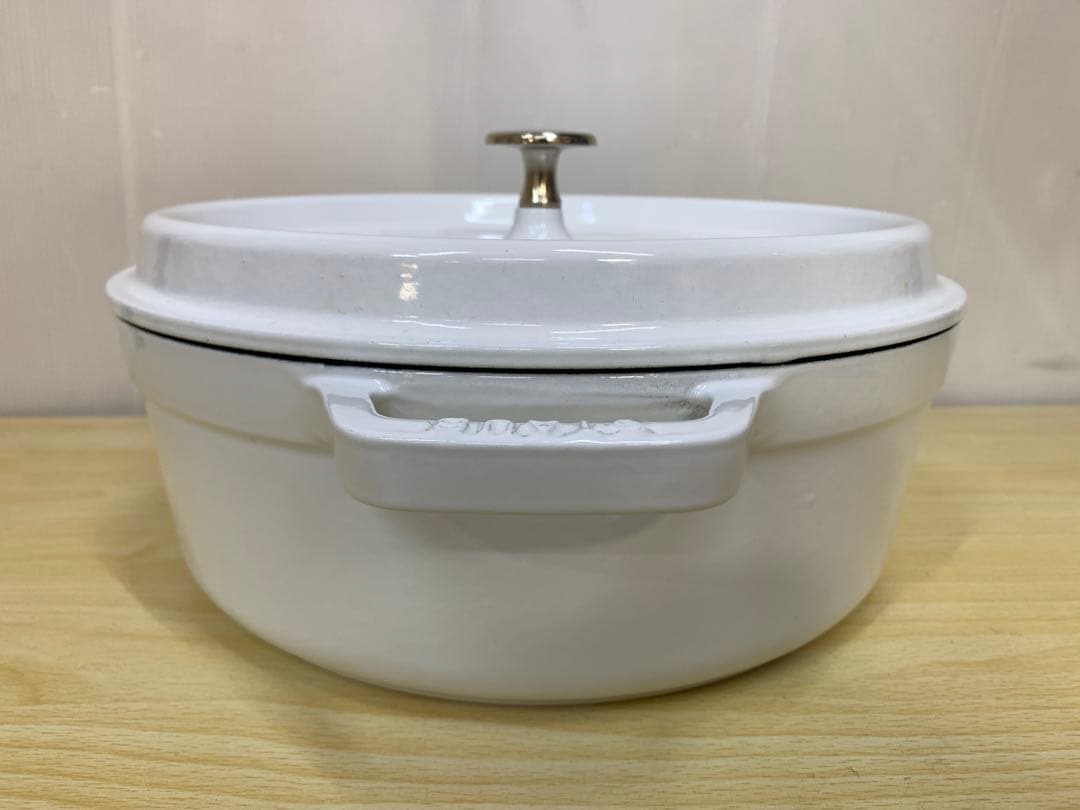 【中古】STAUB LA COCOTTE 白26cm MM70723-2