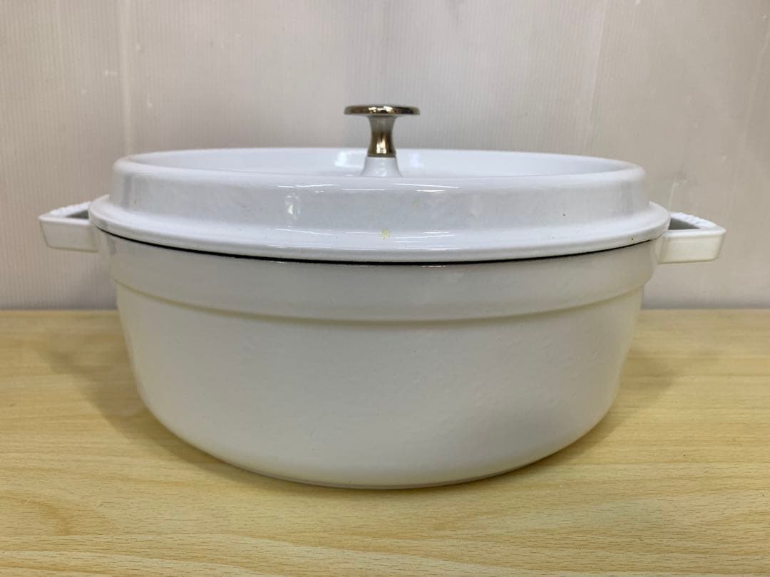 【中古】STAUB LA COCOTTE 白26cm MM70723-2