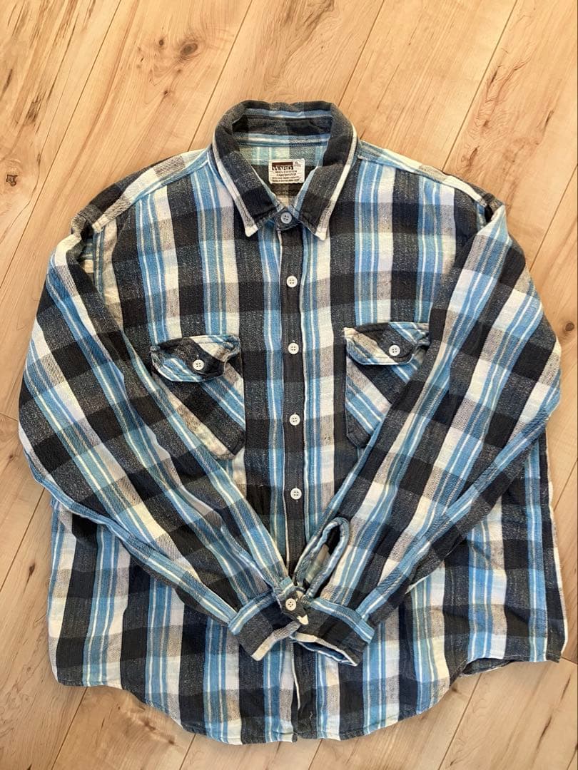 60s MONTGOMERY WARD モンゴメリーワード ネルシャツ XL