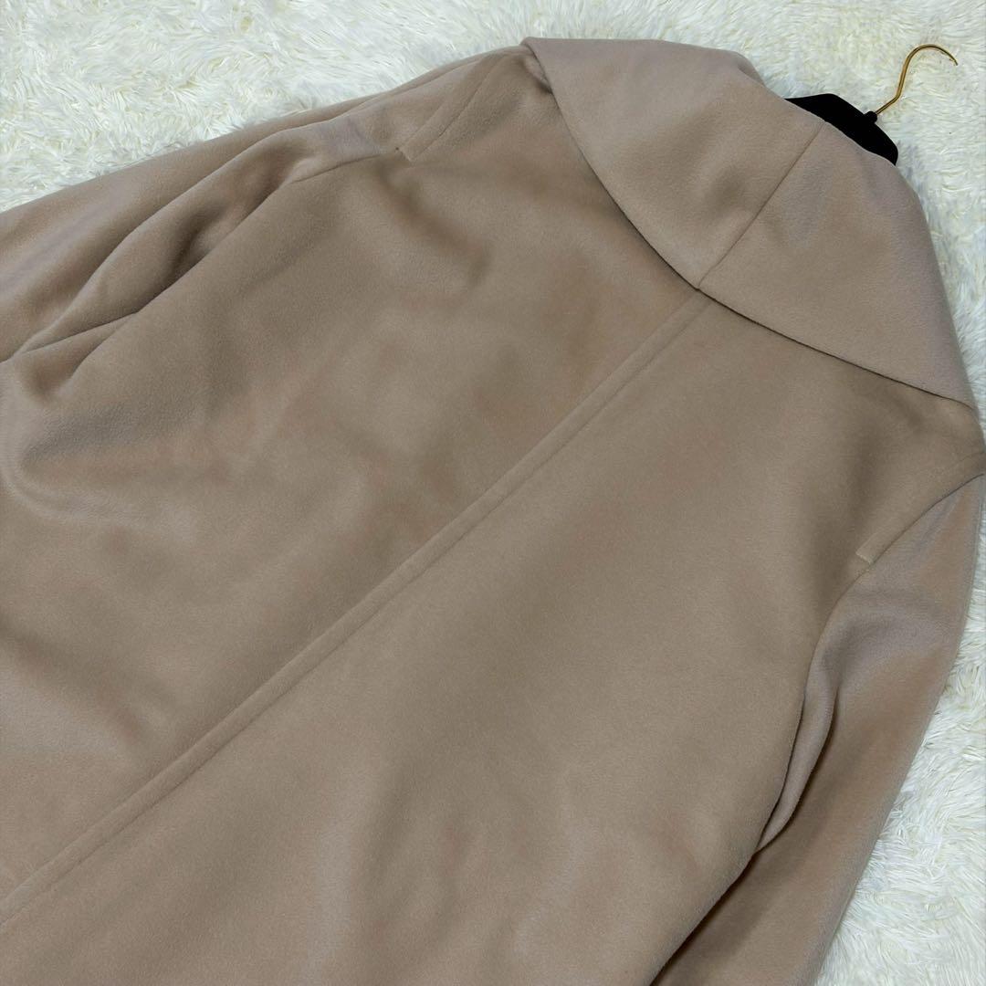 美品 マックスマーラ ロングコート マキシ丈 ベージュ 42 着丈130cm