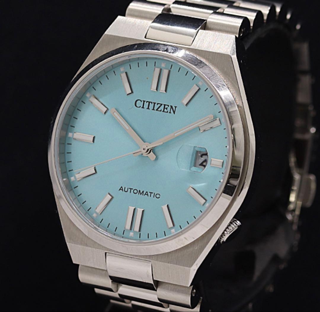 メズミCITIZEN 自動巻き 腕時計 アイスブルー