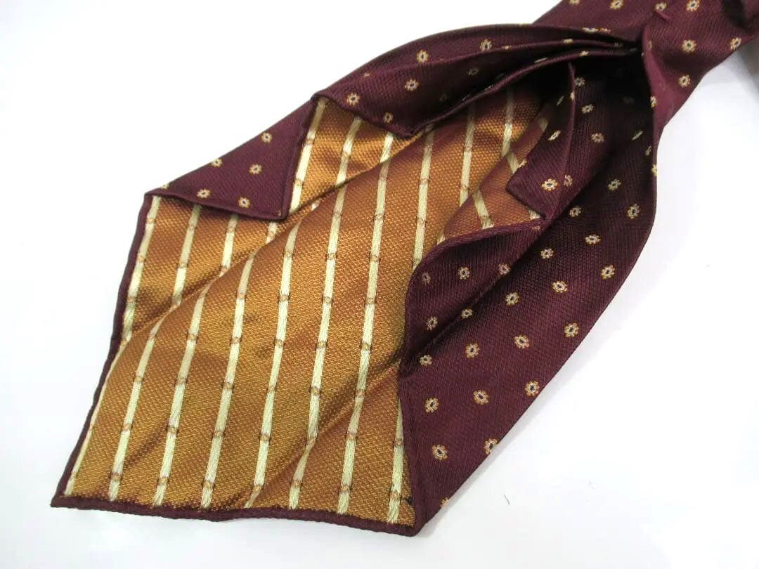 ATTOVANNUCCI アットヴァンヌッチ セッテピエゲ ネクタイ ボルドー