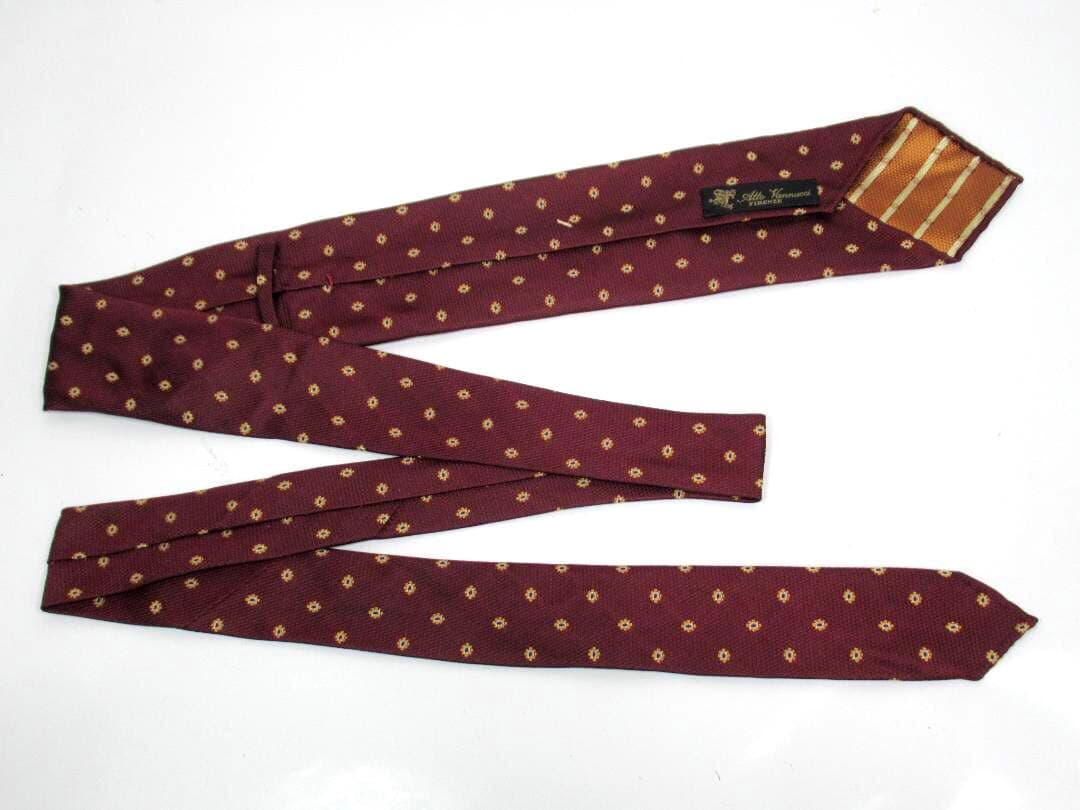 ATTOVANNUCCI アットヴァンヌッチ セッテピエゲ ネクタイ ボルドー