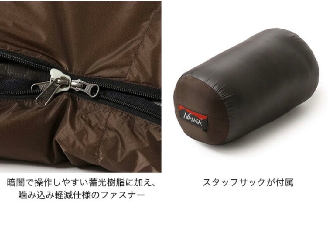 一度使用　ナンガオーロラライト750DX 収納袋各種セット