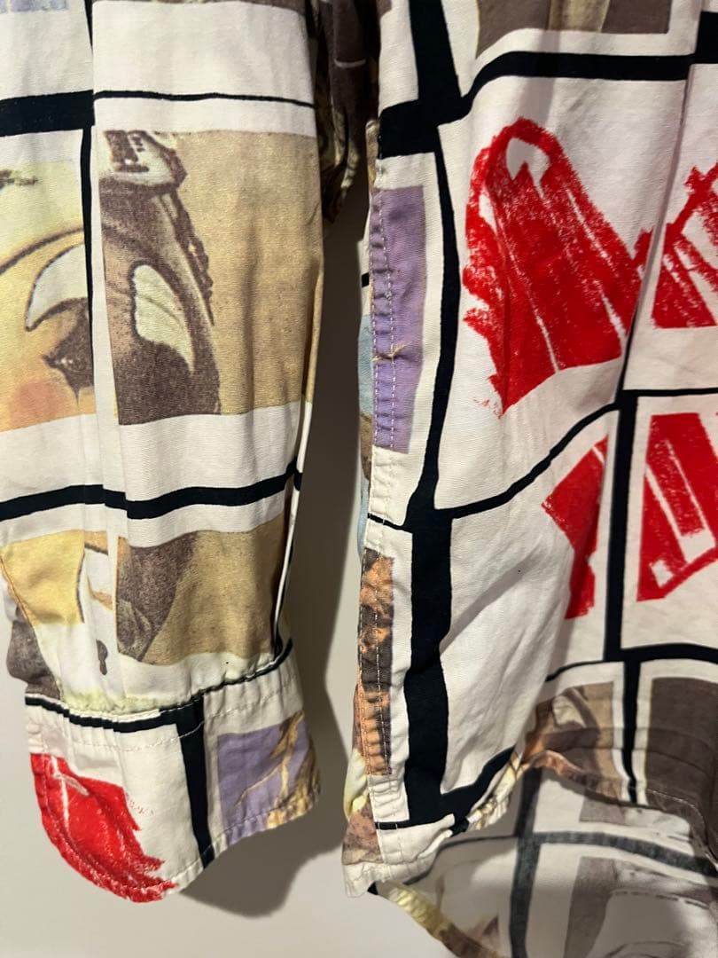 MOSCHINO JEANS アートプリント 長袖シャツ M