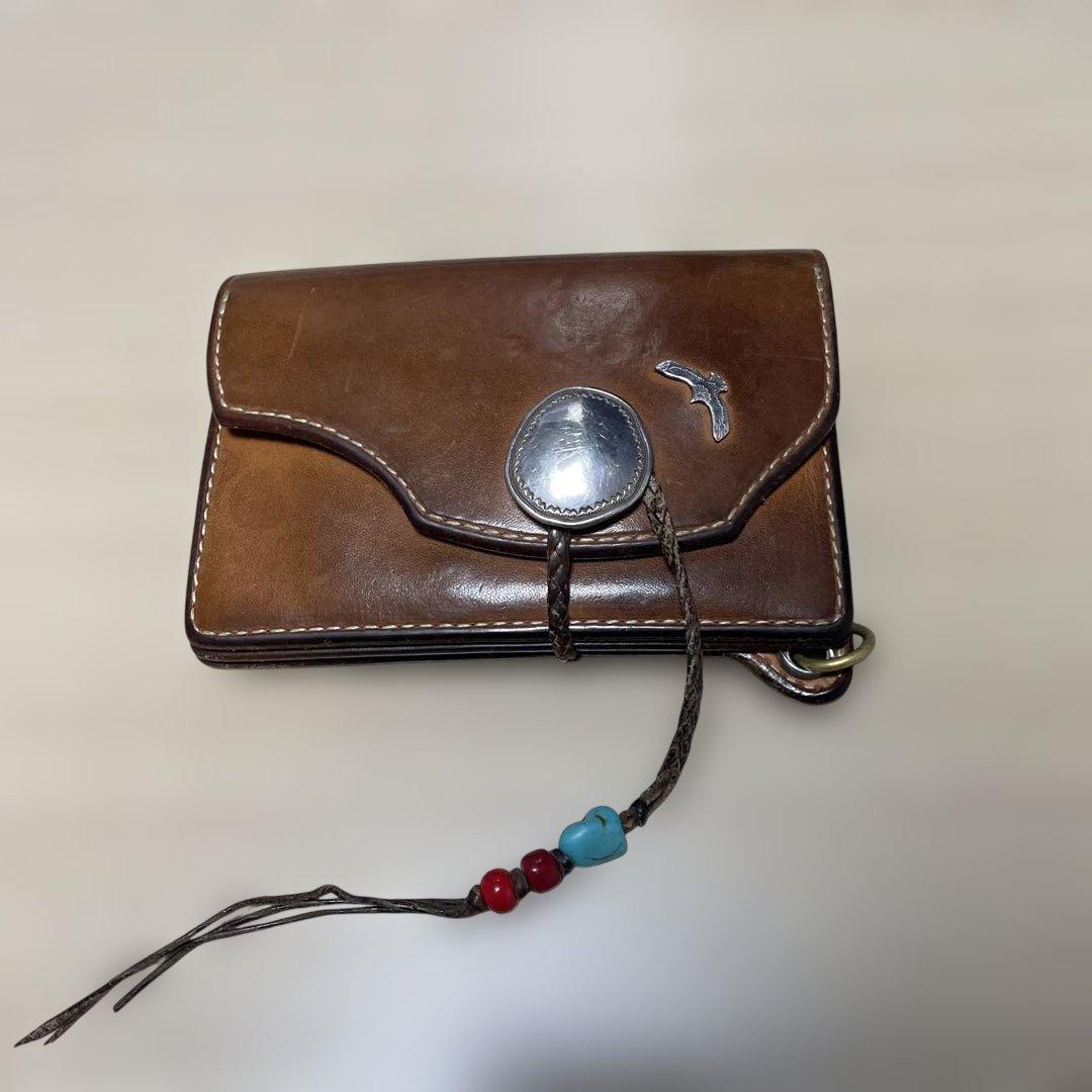 STUDIO T&Y コンチョ イーグル ミドルウォレット 財布
