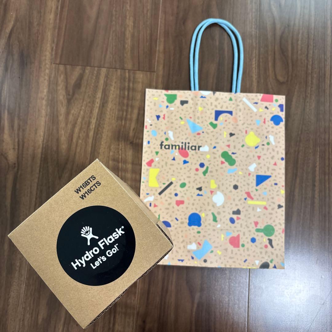ファミリアデザインのハイドロフラスク ステンレスボトル473ml ※紙袋付