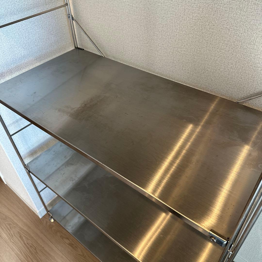 無印良品 ステンレスユニットシェルフ ワイド　中