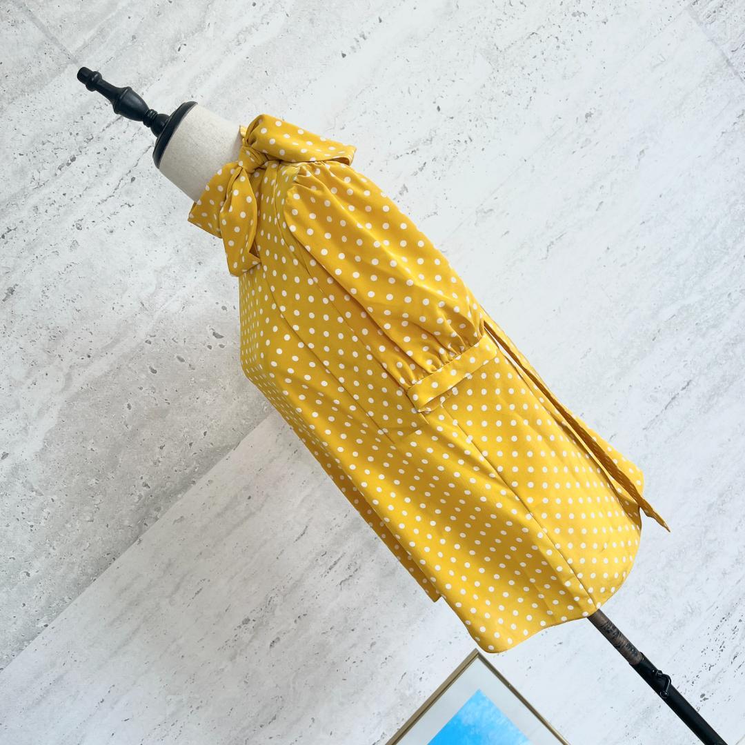 未使用★CELINE★シルク★ドット★ボウタイ★ブラウス★エディスリマン