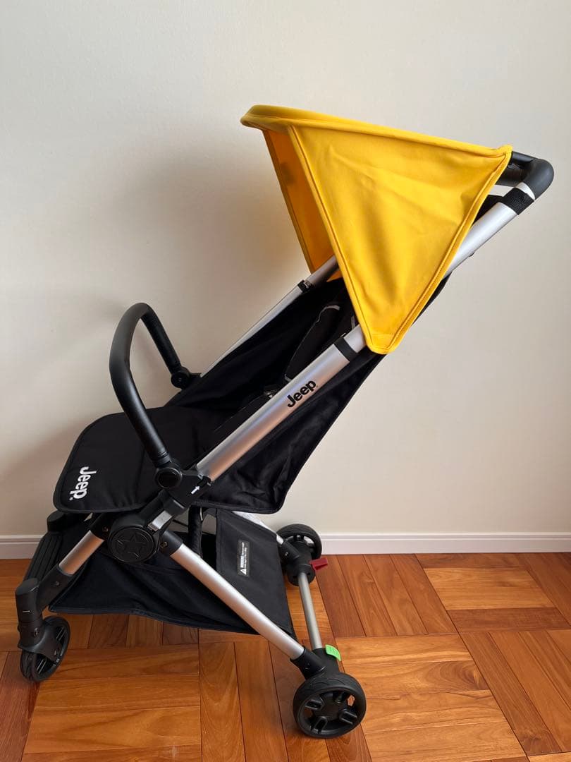 Jeep ジープベビーカー　ジープバギー　レアカラー黄色　ハンドル付き