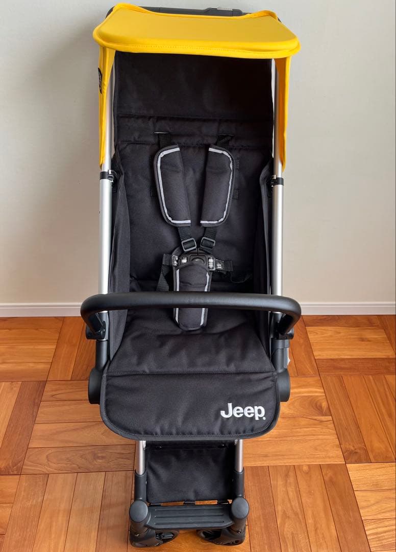 Jeep ジープベビーカー　ジープバギー　レアカラー黄色　ハンドル付き