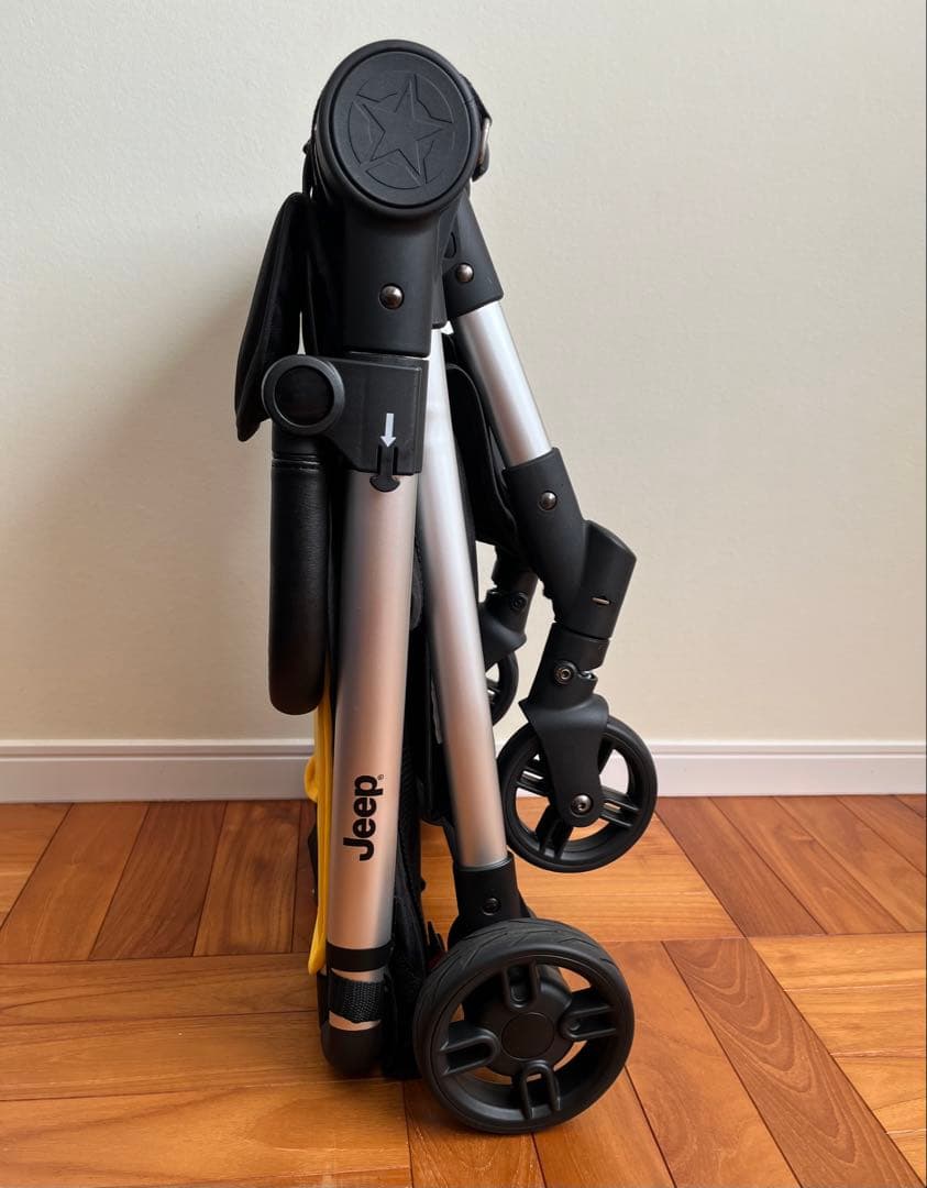 Jeep ジープベビーカー　ジープバギー　レアカラー黄色　ハンドル付き