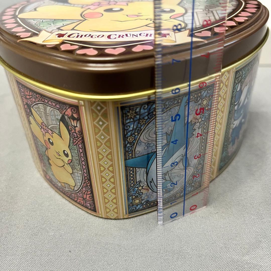 ポケモン　ピカチュウ　ハート型　缶ケース　可愛い　お菓子の缶　空き缶　缶のみ
