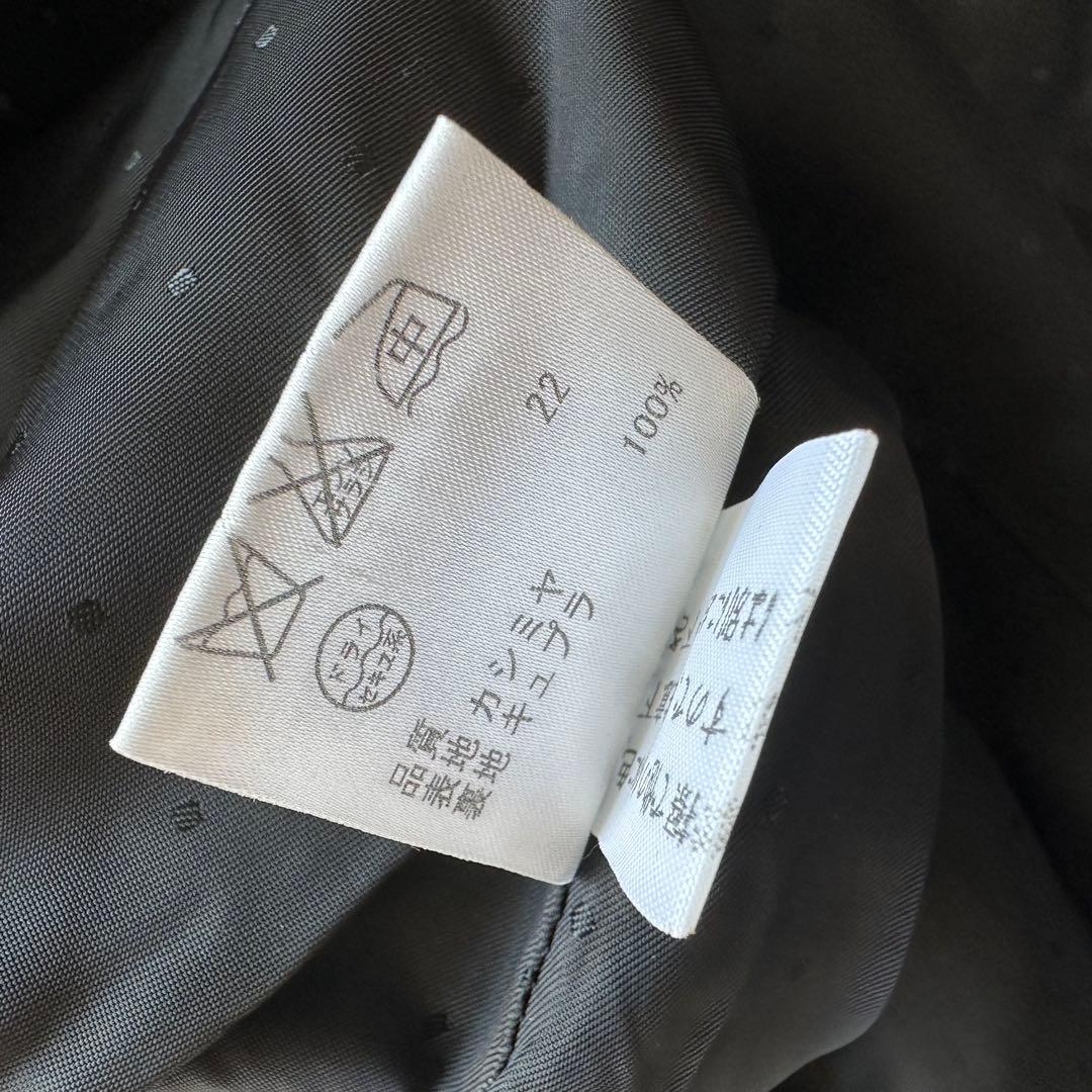 組曲　カシミヤ100%ロングコート　スタンドカラー　黒　ブラック　大きいサイズ