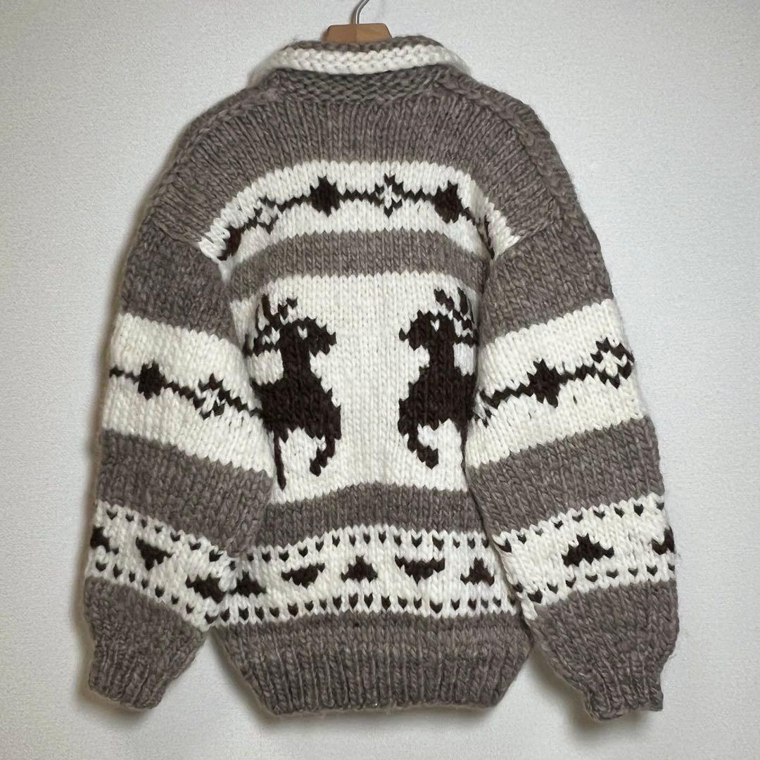 タグ付 LONGHOUSE カウチン セーター カーディガン 44 ジャケット