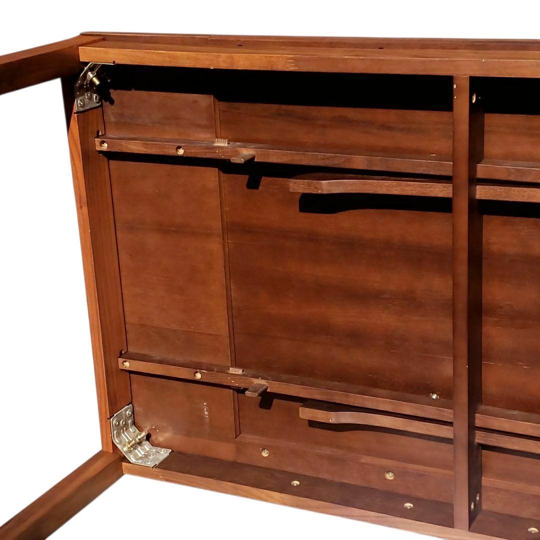 廃盤希少 無印良品 ウォールナット ダイニングテーブル伸長式 140~190cm