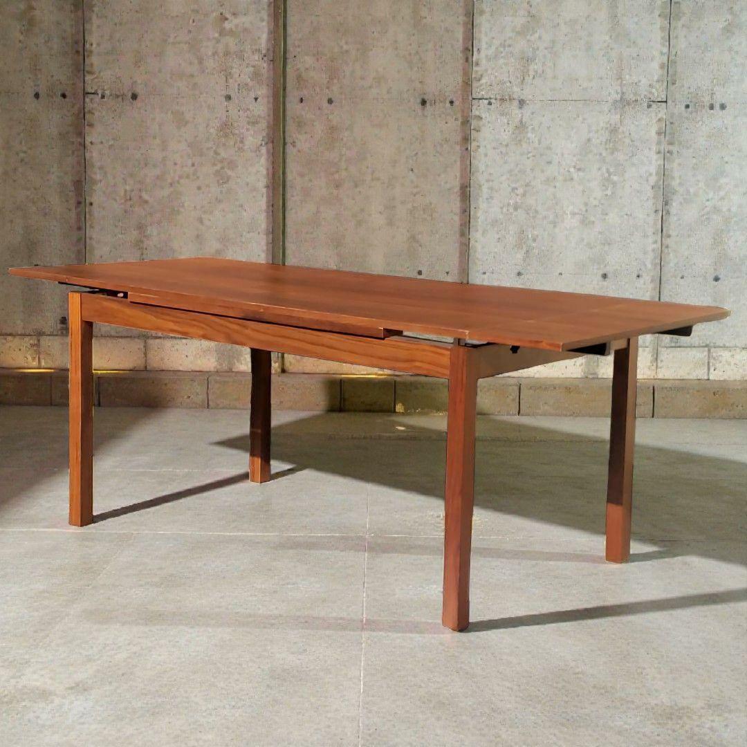 廃盤希少 無印良品 ウォールナット ダイニングテーブル伸長式 140~190cm
